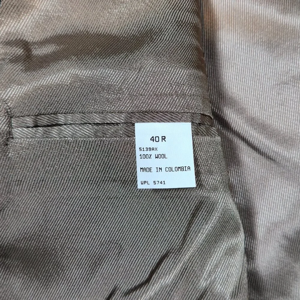 Oscar de la Renta Vintage Blazer‎ Double-Breasted Wool with Micro Weave Size 40R